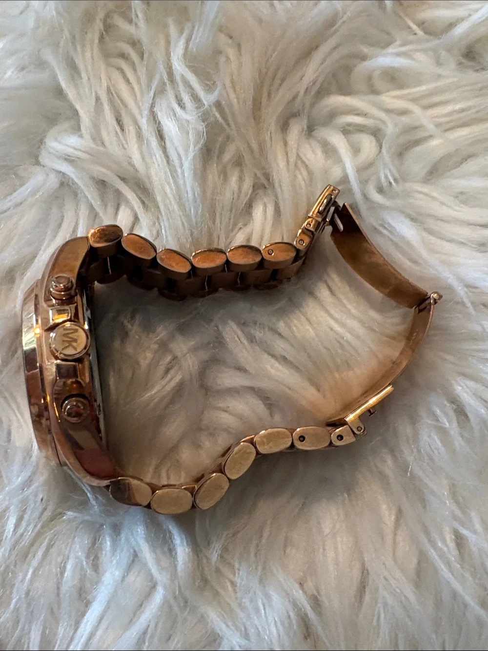 Michael Kors Rose Gold-Tone Women's Chronograph Bracelet Watch